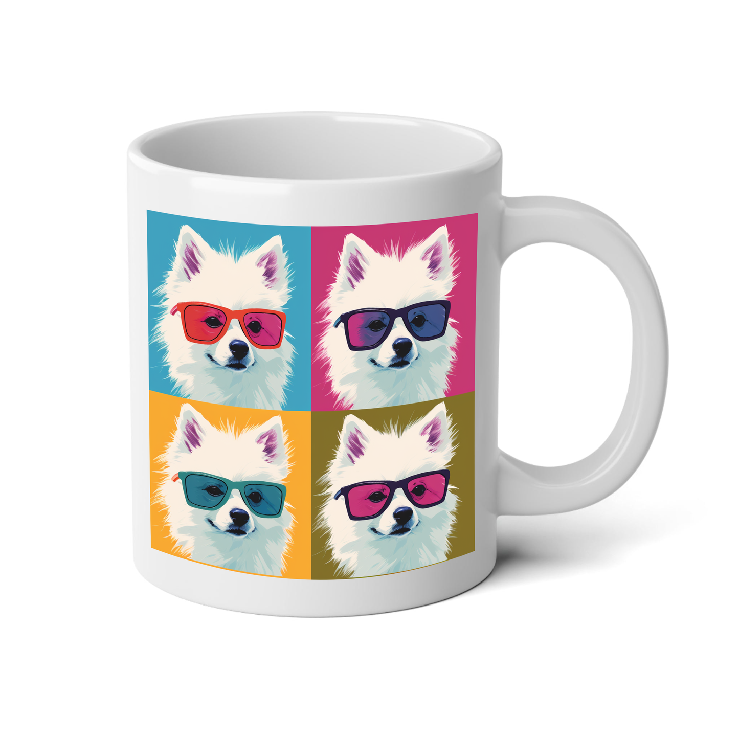 Dogs of Andy Warhol Mug with "Live, Love, Bark" Quote