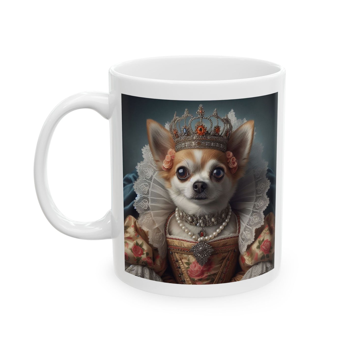 Chihuahua Queen Mug - "Dog Mother Coffee Lover"