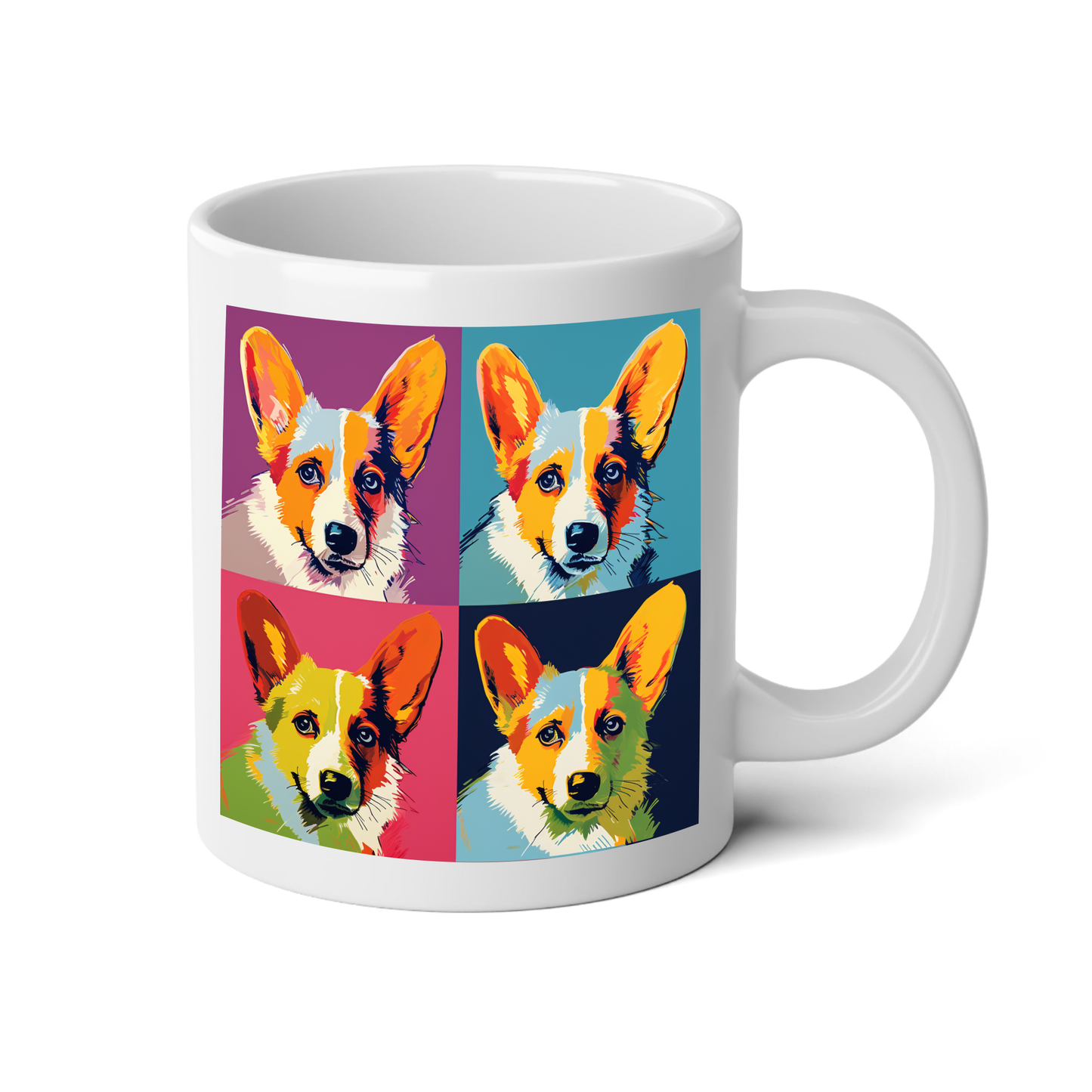 Dogs of Andy Warhol Mug with "Live, Love, Bark" Quote