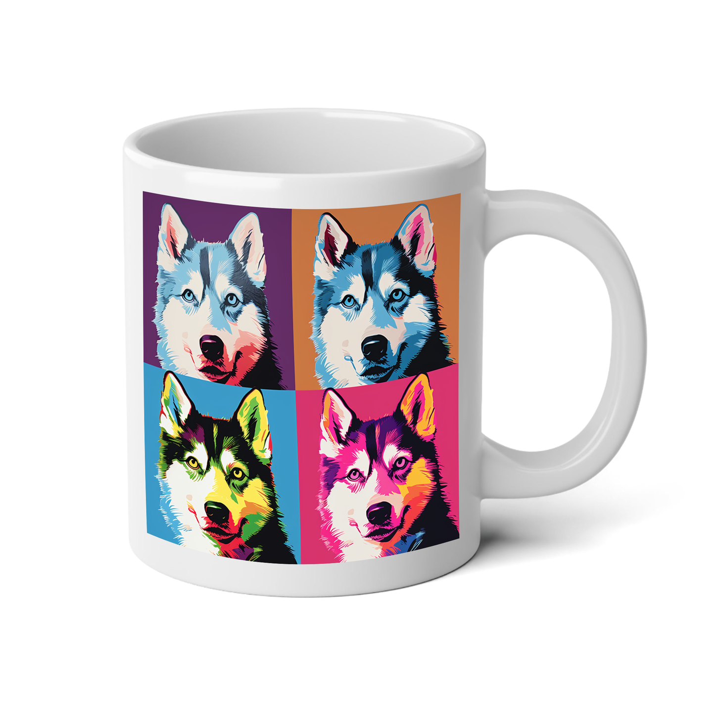 Dogs of Andy Warhol Mug with "Live, Love, Bark" Quote