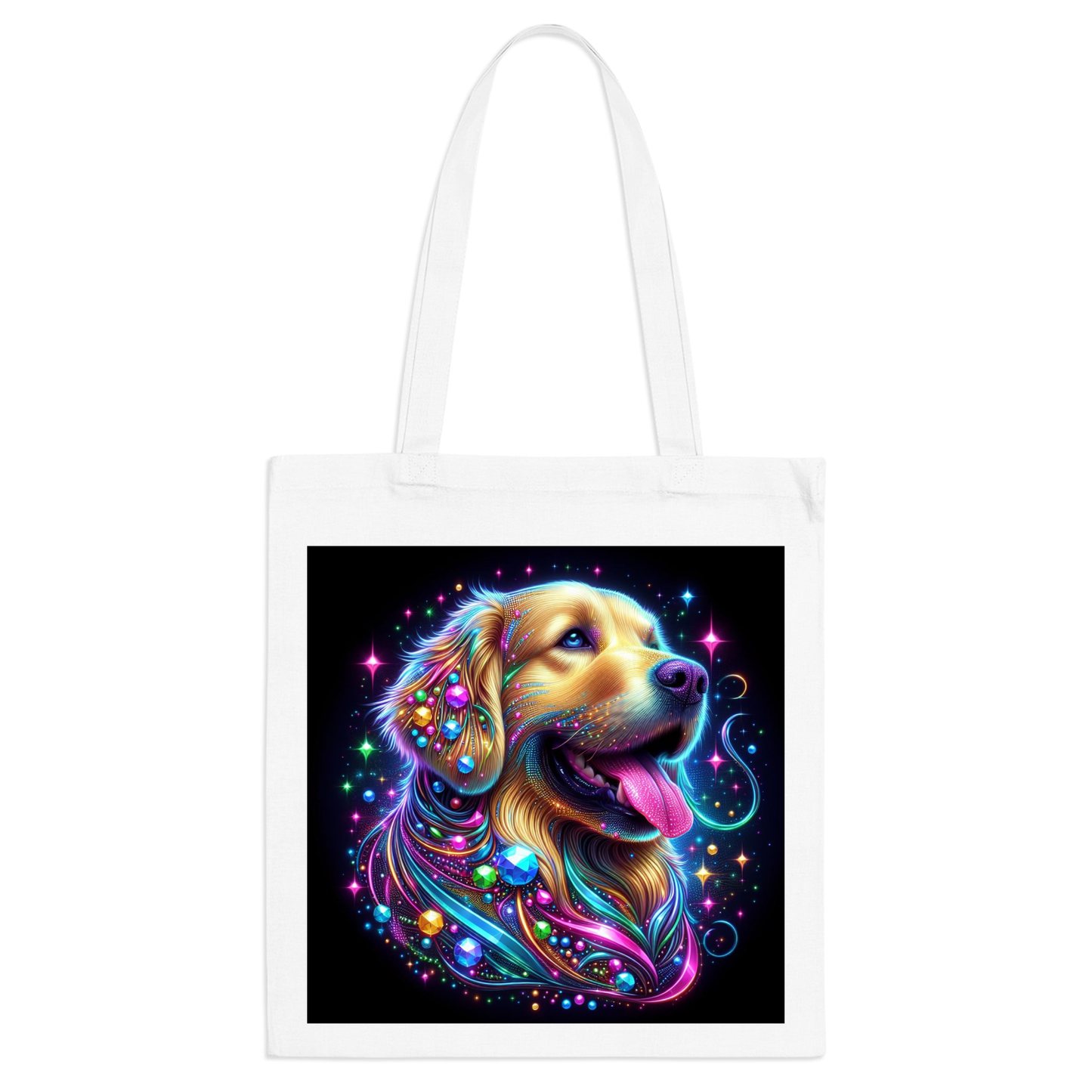 Golden Retriever is a Jewel Tote Bag